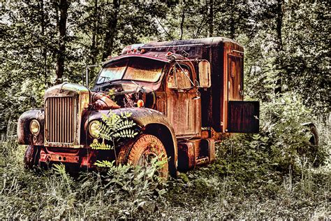 old rusty truck in the woods jocassee photograph by dan carmichael pixels