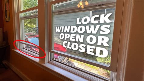 How To Lock A Partly Open Double Hung Window Youtube