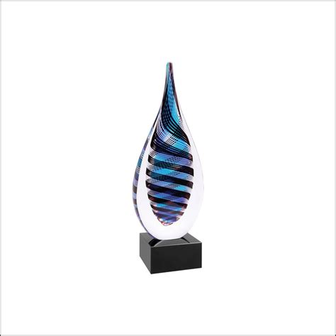 Raindrop Art Glass Raindrop Raindrop Glass Art Sculpture Hand Blown Glass Art Achievement