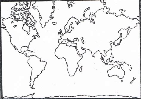 Mapa Planisferio Politico Mudo Kulturaupice