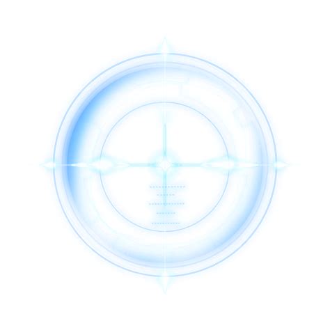 Crosshairs Hd Transparent Crosshair Target Technology Bright Blue