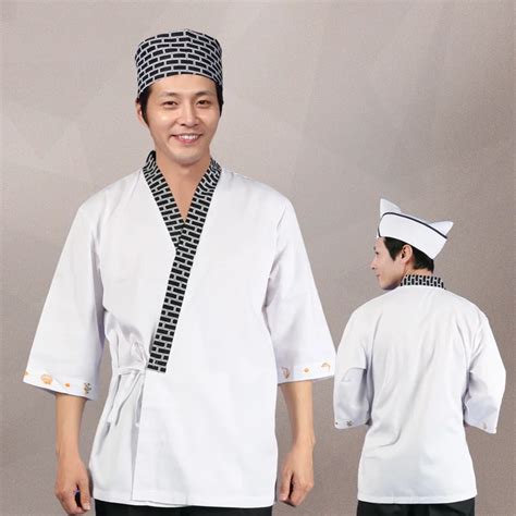 Chef Uniform Japanese Chefs Smock Cooking Sushi Clothing Clothing Japanese Kimonos Teppanyaki