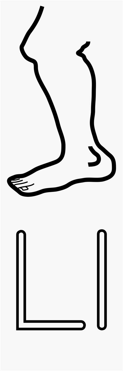 Clip Art Black And White Line Drawing Of Leg Free