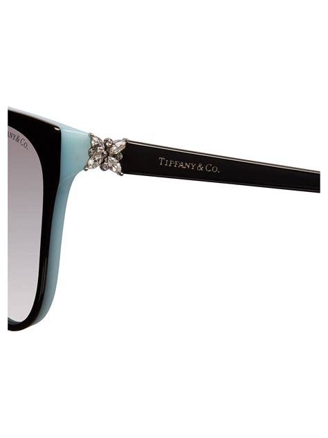 Tiffany And Co Tf4089b Cat S Eye Frame Sunglasses Blue Black At John Lewis And Partners