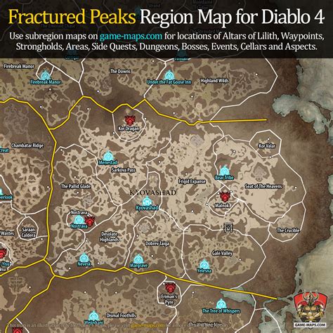 Fractured Peaks Map For Diablo 4