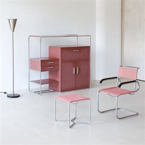 With the development of the bauhaus cantilever chair in the 1920s the classic chair with its four legs was challenged and replaced by a cantilevered. Original Bauhaus interior | Bauhaus cabinet REF: 02113 ...