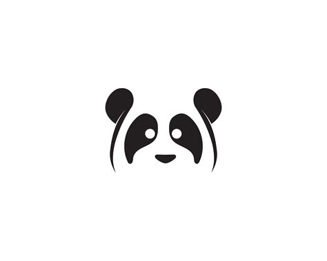 Panda Logo Black And White Head 599632 Vector Art At Vecteezy