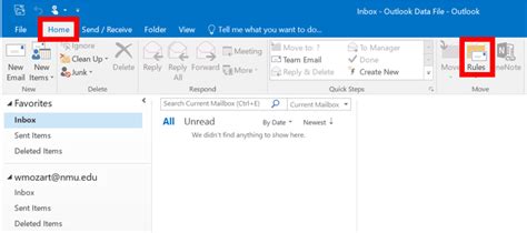 Creating Rules In Outlook Technology Support Services
