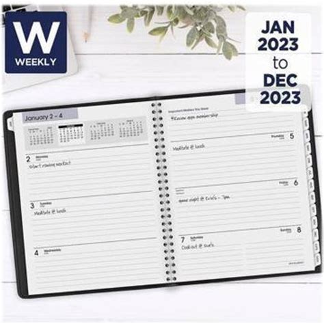 2023 At A Glance Dayminder Executive Monthly Planner Pris