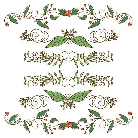 Christmas Element Cute Border Design 684092 Vector Art At Vecteezy