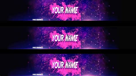 Free Youtube Banner Template Psd Of 28 Of Plain Banner Template Vrogue