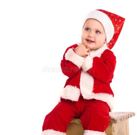Happy Baby Boy In Santa Costume Stock Image Image 17224223