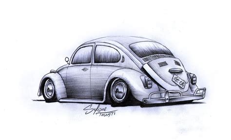 Vw Beetle High Quality Drawing Drawing Skill