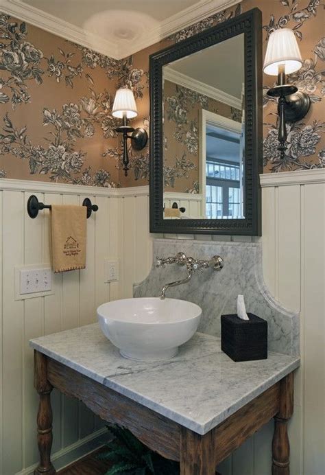 30 Powder Room With Wainscoting