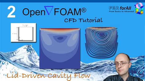 Openfoam Tutorial Lid Driven Cavity Flow Youtube
