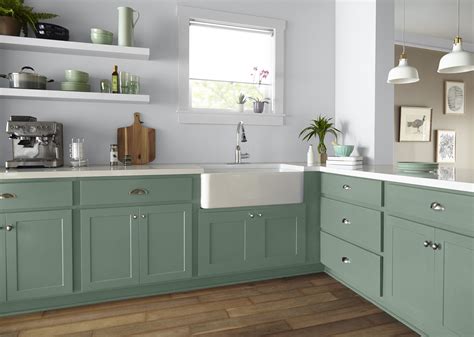Winchester Green Paint Color Trends The Perfect Finish By KILZ Kitchen Cabinet Colors