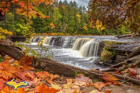 Autumn Colors Tahquamenon Falls Upper Peninsula Michigan 1962 Etsy