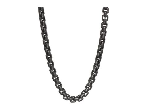 Lyst John Hardy Classic Chain 4 Mm Box Chain Necklace With Black Pvd