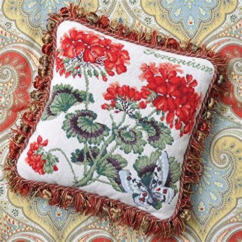 Amazon Com Geranium Needlepoint Tapestry Kit From Elizabeth Bradley