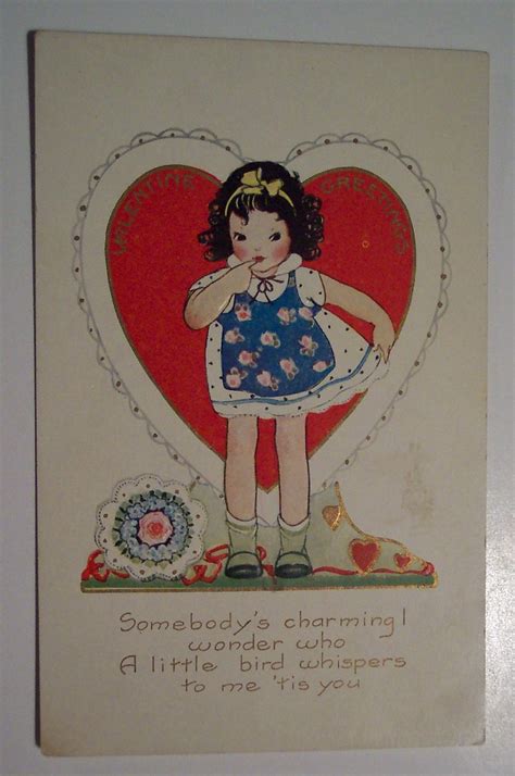 Vintage Valentines Day Postcard Dave Flickr