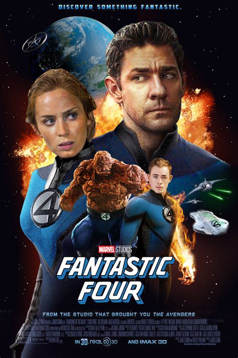 Fantastic Four Poster For The Mcu Emily Blunt John Krasinski Dacre