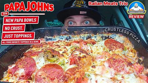 Papa John S® Papa Bowls Review 🍕🥣 Crustless Pizza Keto Theendorsement Youtube