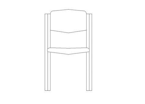 Dining Chair Detail Elevation 2d View Layout Autocad File Cadbull