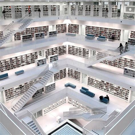 28 Worlds Coolest Libraries Architettura Moderna Stoccarda Architetti