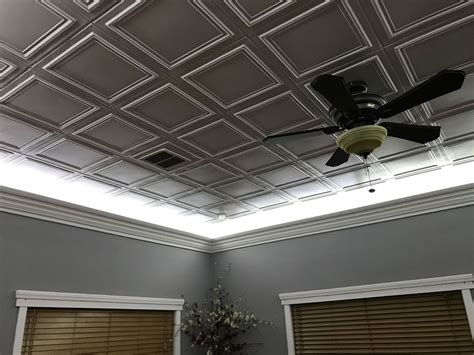 As for color, drop ceiling tiles come in classic whites and blacks. DCT Gallery - Page 11 - Decorative Ceiling Tiles