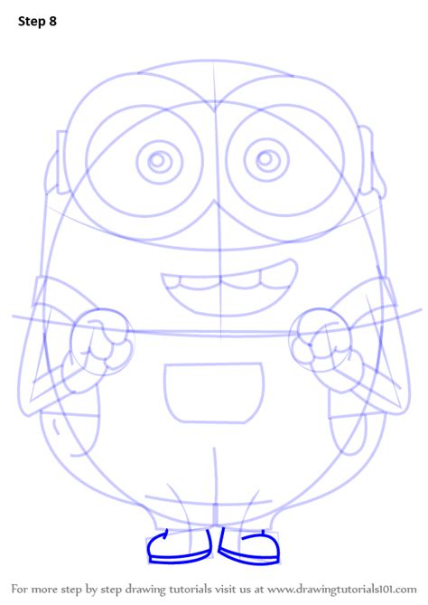 Step By Step How To Draw Bob From Minions