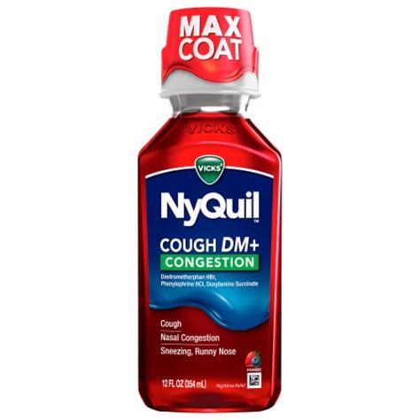 Vicks Nyquil Cough Dm And Congestion Multi Symptom Relief Nighttime