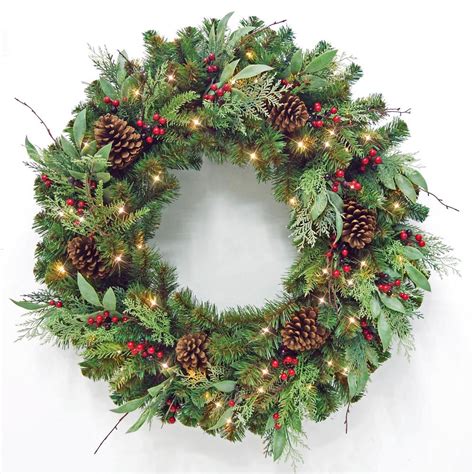 Home Accents Holiday 36 In Woodmoore Battery Operated Mixed Pine Led