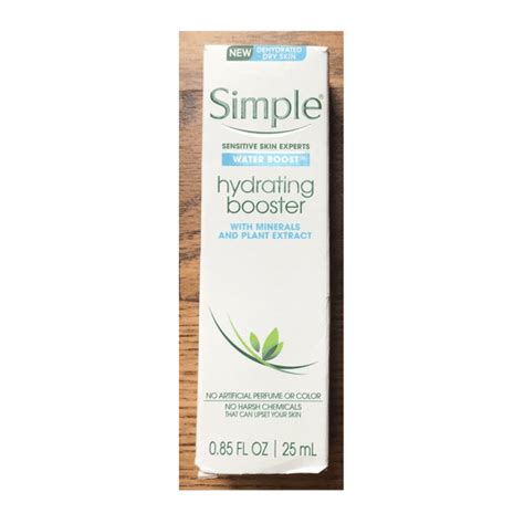Simple Hydrating Booster Water Boost Sensitive Skin Lightweight 85 Oz