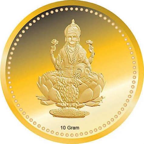 24k 10 Gram Lakshmi Ji Gold Coin At Rs 33499piece Gold Bullion Coin