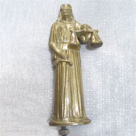 Lady Justice Figurine Hood Ornament For The Lawyer Judge Or Paralegal