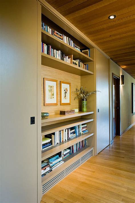 Inspiring Built In Bookshelves For More Functional Storage Hallway