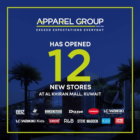 Opening Of 12 New Stores In Al Khiran Mall Kuwait Apparel Group