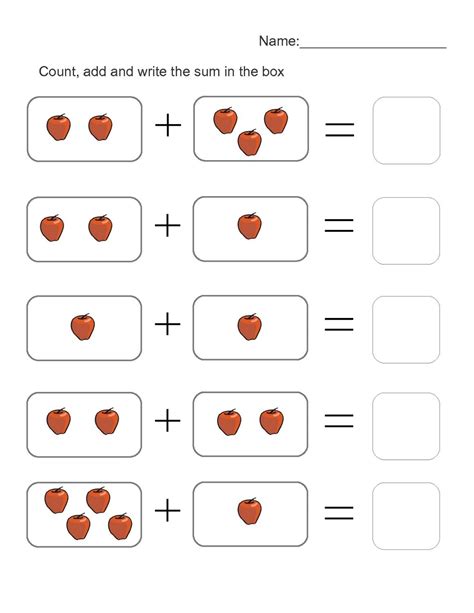 4 Year Old Worksheets Preschool Math Worksheets Math Addition Worksheets
