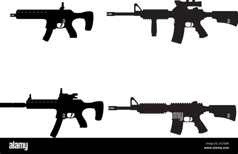 Submachine Gun Vector Vectors Hi Res Stock Photography And Images Alamy