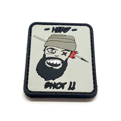 Head Shot Tactical Morale Pvc Patch Airsoft Direct