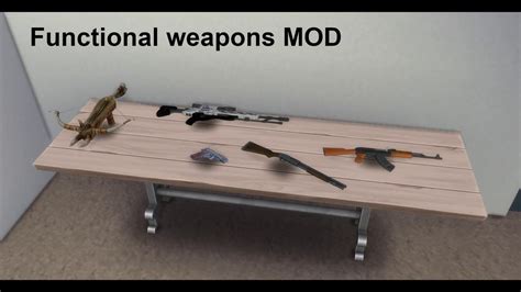 Functional Weapons Mod Sims4 Youtube
