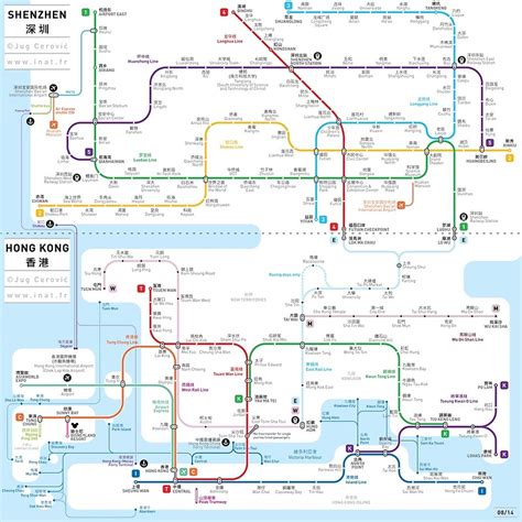 Hong Kong Shenzhen Metro Map Art Prints By Jug Cerovic Redbubble