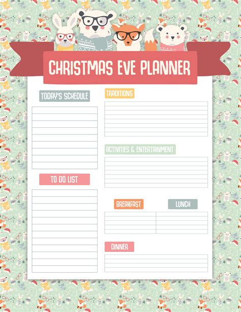 Free Printable Christmas Planner The Cottage Market