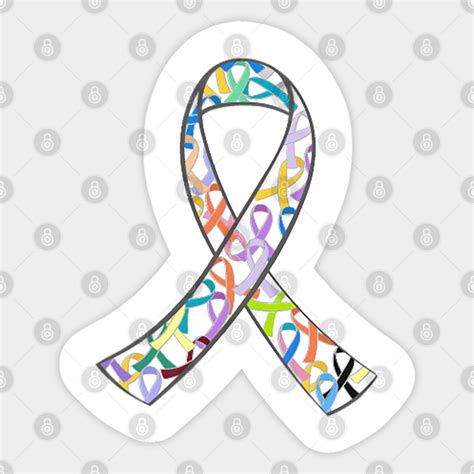 Awareness Ribbon All Cancers Awareness Ribbon All Cancers Sticker