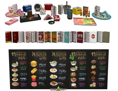 Restaurant Clutter By Sandy At Around The Sims 4 Sims 4 Updates
