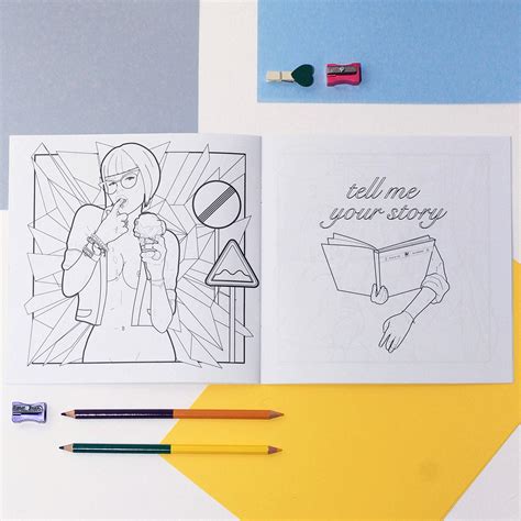 T Set Erotic Colouring Book Only Girls And Etsy