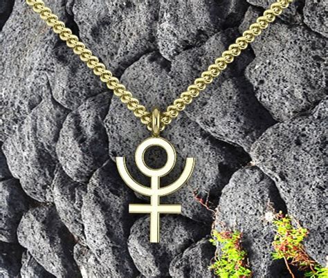 Pluto Symbol Necklace Dainty Necklace Planet Charm Necklace Etsy