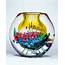 Landscape Series Vase Daffodil By Shawn Messenger Art Glass 