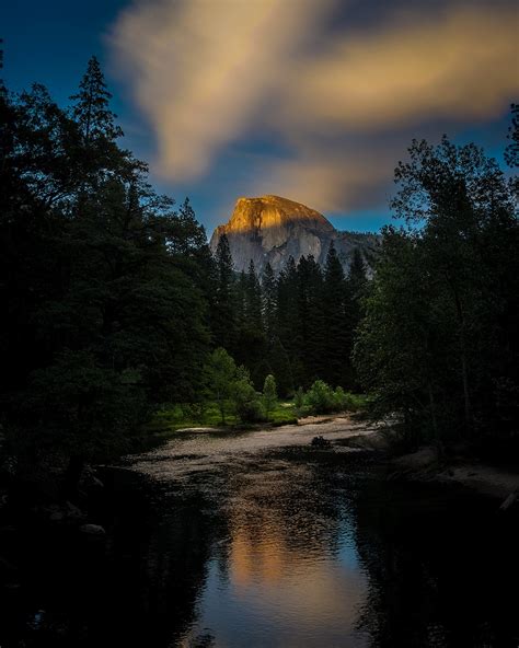 Half Dome Bridge Sunset Yosemite Bruce Johnson Studios