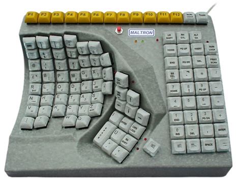 Maltron Ergonomic Single Left Handed Keyboard Usb Kbc 600lu The